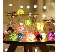 3M/ 20LED Navideñas Cadena de Luces con Pilas, Surwin Guirnaldas Luminosas de Interior Decoración para Exterior, Interior, Jardines, Boda, Fiesta de Navidad (3M/20LED,Vistoso)