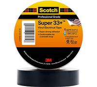 3M 33+Super-1x36YD SUPER33+-25X33 Scotch - Cinta aislante (33 m x 25 mm), color negro