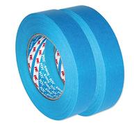 3M 3434 - Cinta de carrocero para carrocería, marcos, silicona, modelismo, 25 mm x 50 m, color azul (2 rollos)