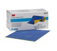 3M Hoja para Lijado de Alto Agarre, 139 mm x 114 mm, P400, 35110