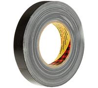 3M 389 Cinta Americana de Altas Prestaciones, 25 mm x 50 m, 1 unidad, Negro