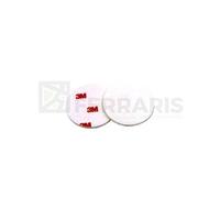 3M 3M Finesse-It Boina de Pulido Roja y Blanca 75 mm Hard, 50 Unidades