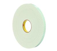 3M 4032 Cintas de Doble Cara de Espuma de Poliuretano, 19 mm x 66 m, 12 unidades