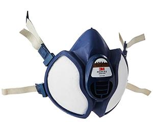 3M 425+ - Máscara sin mantenimiento con filtros FFA1P2R D (1 máscara/bolsa), 1 Unidad, Certificado de seguridad EN