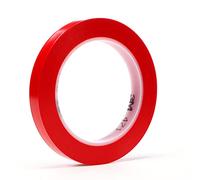 3M 471 Cinta de Marcación y Seguridad, 19 mm x 33 m, 48 unidades, Rojo