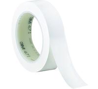 3M 471 Cinta de Marcación y Seguridad, blanca, 25 mm x 33 m, 36 unidades, Blanco