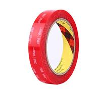 3M 4910 doble cara transparente extra fuerte, cinta adhesiva, impermeable y ultra resistente a altas temperaturas para decoración y fijación de coches, hogar (20 mm x 4,72 m)