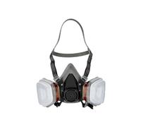 3m 6002c Reusable Half Mask - Half Mask with Change Filter Against Organic Gases, Vapours & Particle-In Stock