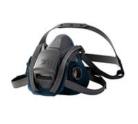 3M 6502QL - 6502 Media Máscara 6500 QL Mediana (silicona), Negra