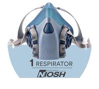 3M 7503 Máscara reutilizable de media cara, grande