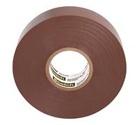 3M 80611211618 Scotch 35 Cinta Eléctrica de Vinilo para Marcación en Color, 19 mm x 20 m, 1 Rollo, Marrón