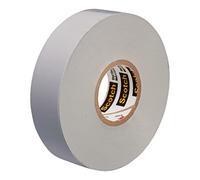 3M 80611211626 Scotch 35 Cinta Eléctrica de Vinilo para Marcación en Color, 19 mm x 20 m, 1 Rollo, Gris