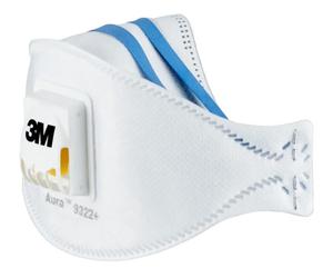 3M Aura Comfort Cool Flow Mascarilla con Válvula 9322+ FFP2 2 uds