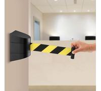 3M - Barrera de pared retráctil, cinta de control de multitudes de 3 m para gestión de eventos, sistema eficaz de orientación de visitantes, gestión de tráfico y solución de control de multitudes