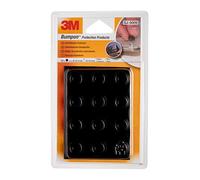 3M Bumpon sj5009bl elástico búfer, Negro (12 unidades)