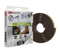 3M Burlete de espuma aislamiento premium, 6 m, marrón, para huecos pequeños hasta 3 mm - burlete autoadhesivo con carbono negro para ventanas y puertas, resistente a UV, duradero