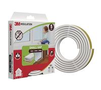 3M Burlete de espuma de aislamiento clásico, 6 m, blanco, para huecos pequeños hasta 3 mm - burlete autoadhesivo para ventanas y puertas, protección contra frío, calor, polvo, ruido y viento