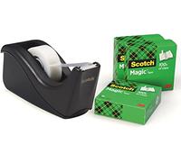 3M C60-BK4 tape dispenser & 4xMagic tape rolls - Cinta adhesiva (33 m, 19 mm)