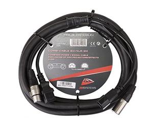 3m cable, además de la norma IEC/XLR para conectar plana Pars, y efectos de luz LED