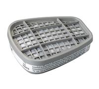 3M Cartucho respirador 6002, 1 par, ayuda a proteger contra gases ácidos como cloro, cloruro de hidrógeno, dióxido de azufre, dióxido de cloro, sulfuro de hidrógeno, blanco