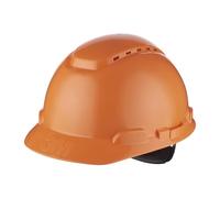 3M Casco, con arnés de Ruleta, ventilado, H700N-OR