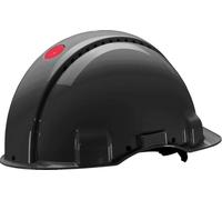 3M Casco, Uvicator, con arnés de Ruleta, ventilado y Banda antisudor de plástico, Negro, G3000NUV-SV, 1 por Paquete
