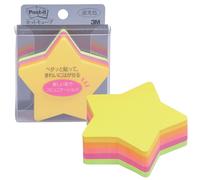 3M CC-32 Post-it Notas Cut Cube Star 5 Colors 2.8 x 2.8 pulgadas (72 x 72 mm) 225 Hojas x 1 almohadilla