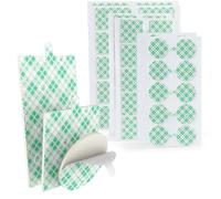 3M Cinta Adhesiva de Doble Cara 60 Piezas Formato Cuadrado Redondo y Rectangular en Espuma de Poliuretano Autoadhesiva 4026 Blanco Discos de Doble Cara para Paredes Auto Casa Grosor 0.15cm