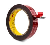 3M Cinta Adhesiva de Doble Cara Para Montaje 25 mm x 4,7 m Negro 1 Rollo | 0,6 mm de Grosor, Espuma Resistente Extrafuerte, para Decoración De Coches Hogar y Oficina