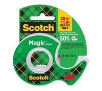 3M Cinta Adhesiva SCOTCH Invisible Mágica Transparente
