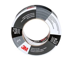 3M Cinta americana multiuso DT8, Negro, 48 mm x 23 m, 0.2 mm, envueltos individualmente