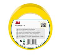 3M Cinta de Vinilo 471, Amarilla, 50 mm x 33 m