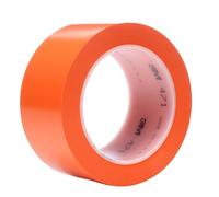 3M Cinta de Vinilo 471, Naranja, 50 mm x 33 m, 0.14 mm, 24 Rollos