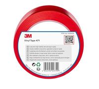 3M Cinta de Vinilo 471, Roja, 50 mm x 33 m