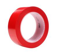 3M cinta de vinilo 471, rojo, 1 1/2 in x 36 yd, 5.2 mil, 24 rollos por caja