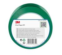 3M Cinta de vinilo 471, verde, 50 mm x 33 m