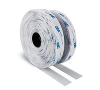 3M Cinta Doble Cara de Gancho y Bucle de 25MM x 6M Extra Fuerte Blanco Duradera con Reverso Autoadhesivo Cierre de Tela de Nailon para Manualidades Proyectos de Bricolaje y Reparaciones