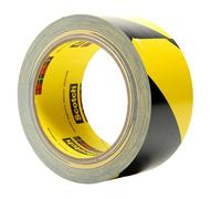 3M Cinta Premium de Vinilo con Franjas de Seguridad 5702, 50 mm x 33 m