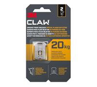 3M CLAW Gancho para paredes de yeso 20 kg 3PH20-2WMR, 2 ganchos