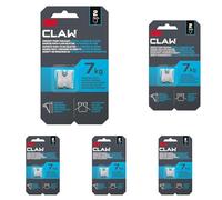 3M CLAW Gancho paredes yeso 7 kg 3PH7-2WMR, 2 ganchos (Paquete de 5)