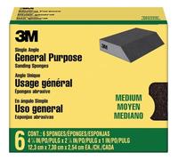 3M CP041-6P esponjas de Lijado, Negro, 4-7/8 in x 2-7/8 in
