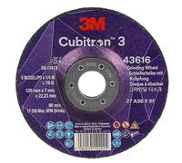 3M Cubitron 3 Disco de desbaste con centro hundido, 43616, 36, T27, 23 mm