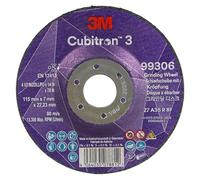 3M Cubitron 3 Disco de Desbaste con Centro Hundido, 99306, 36+, T27, 115 mm x 7 mm x 22.23 mm, EN, Paquete de 10 Unidades