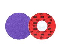 3M Cubitron 3 Roloc Disco de borde duradero 1184F, 36+ YF-weight, TR, Purple, 76 mm, 50/Carton