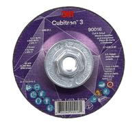 3M Cubitron 3 - Rueda de corte y molienda, 90016, 36+, T27, 4-1/2" x 5/32" x 5/8"-11, ANSI, vida útil más larga, corte más rápido, ranurado trasero, eliminación de soldadura de filete, corte, molienda