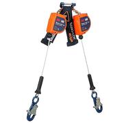 3M DBI-SALA Nano-Lok Edge - Línea de vida personal autorretráctil de doble pierna 3500285, cable, gancho de aluminio, 8 pies, clase 2, ANSI