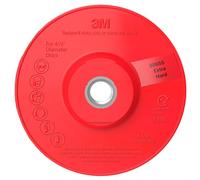 3M™ Disco de respaldo acanalado 88655 para discos abrasivos para metal, extra duro, rojo, 11,3 cm, una pieza, 1 unidad