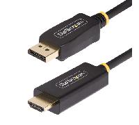 StarTech Cable Adaptador DisplayPort a HDMI de 3m - Conector de Agarre - 4K 60Hz HDR - Conversor de Vídeo Activo DP a HDMI 2.0b