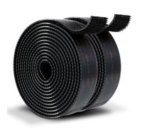 3M Dual Lock Cinta Adhesiva de Doble Fina Extra Fuerte Resistente 2 Rollos | 25 mm x 2,5 m Color Negro, con Cierre Resellable con Forma de Hongo Entrelazado, para Uso en Interiores y Exteriores