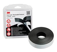 3M Dual Lock SJ354B, Sistemas de cierre reposicionable - Se une bien a numerosos plásticos (polipropileno, polietileno) y pinturas críticas - 25mm X 2.5m, negro, 5.7mm (1 unidad)